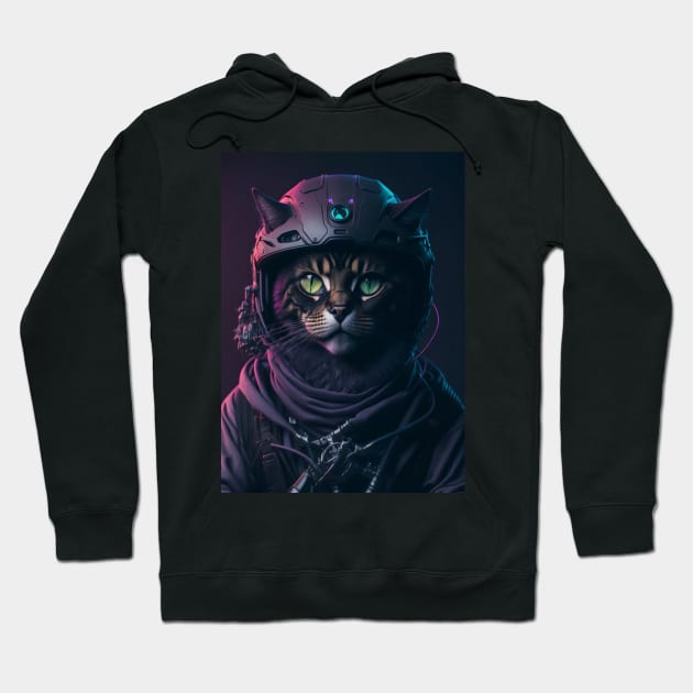 Future Biker Cat Hoodie by johnsalonika84